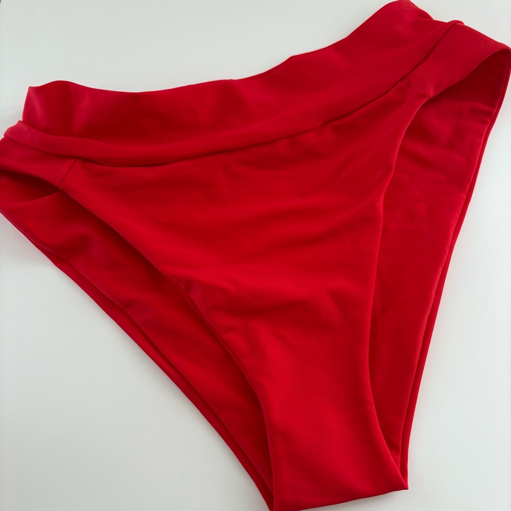 Alicia Swim Red Bikini Bottom